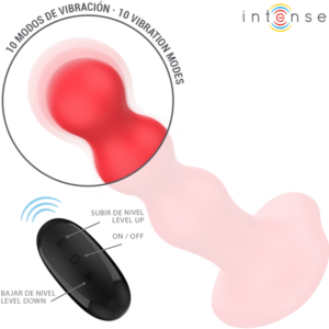 Intense Remote Control-Cody Vibrator Roșu cu Cupă de Sucțiune - imagine 5
