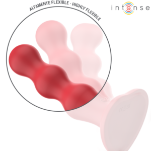Intense Remote Control-Cody Vibrator Roșu cu Cupă de Sucțiune - imagine 4