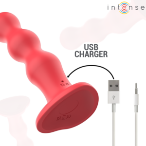 Intense Remote Control-Cody Vibrator Roșu cu Cupă de Sucțiune - imagine 6