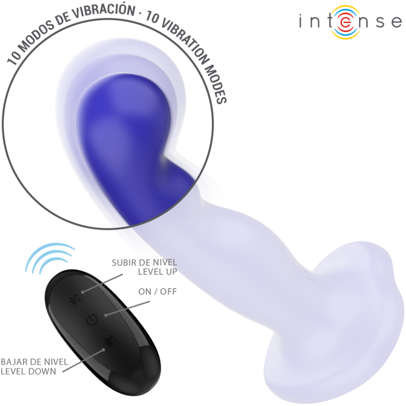 Intense Remote Control-Shorty Vibrator cu Ventuză Albastră 4 img 195490 7b6a944c04d53453a54f20819e2eb375 1