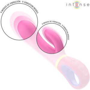 Intense High Tech-Daphne Rabbit Roz Vibrator-Silicon, Waterproof 9 Intense High Tech-Daphne Rabbit Roz Vibrator-Silicon, Waterproof - imagine 3