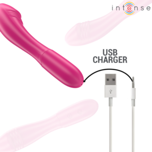 Intense-Belinda Vibrator 19 cm Flexibil 10 Vibrații Roz-Silicon - imagine 5