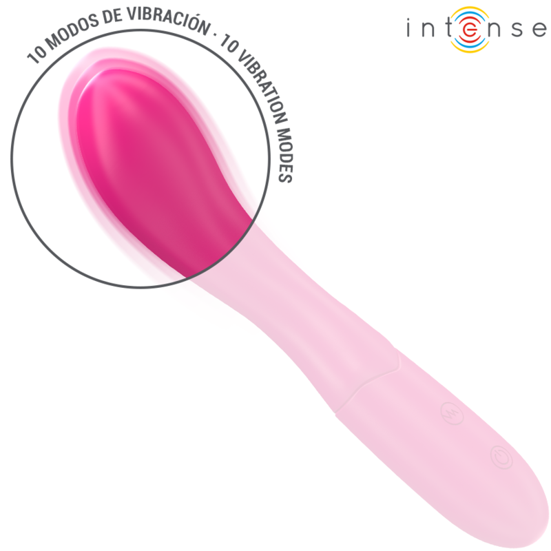 Intense-Lisette Vibrator 19 cm Flexibil 10 Vibrații Roz-Silicon 4 img 195709 08b089ea7c1e234ec38d8c2e45530bef 1