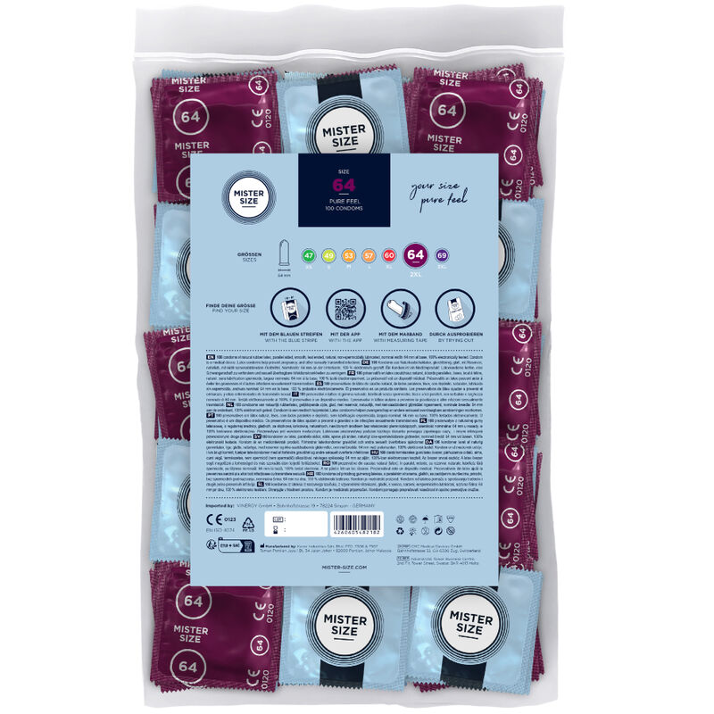 Mister Size-Prezervative Size Xxl 64 mm (100 Bucăți)-Latex 2 img 195872 a4c72196b74392696526fbc475644512 1