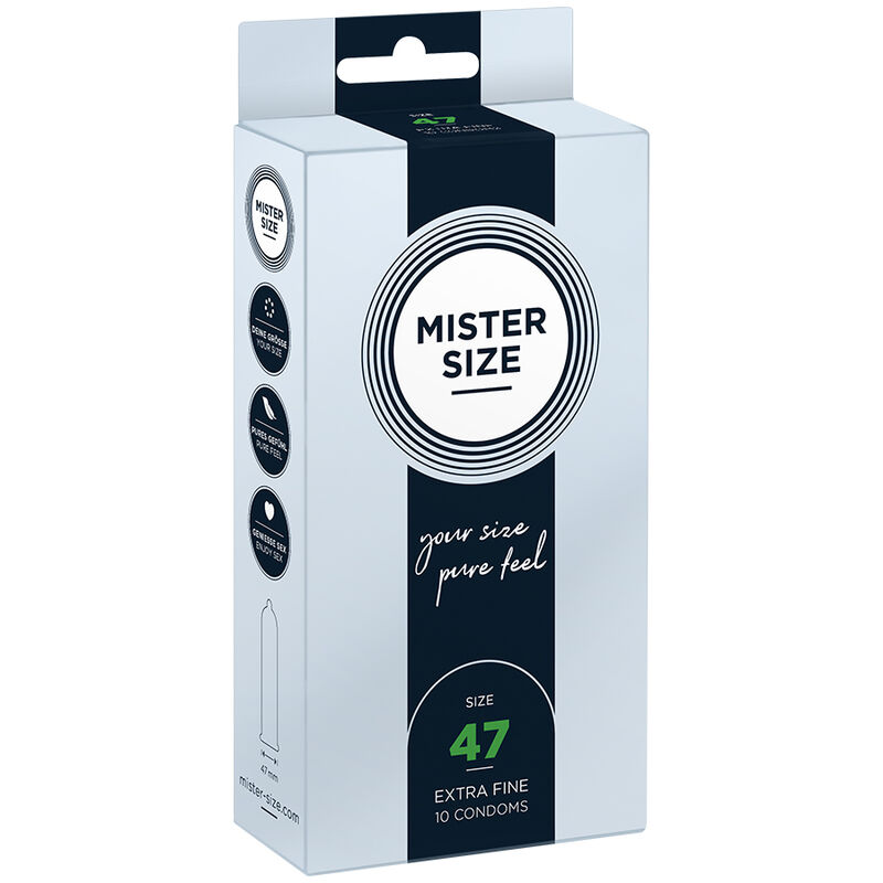 Mister Size-Prezervative Size Xs 47 mm (10 Bucăți)-Latex 1 img 195984 62adea943644bc0f6764a097f1169bad 1