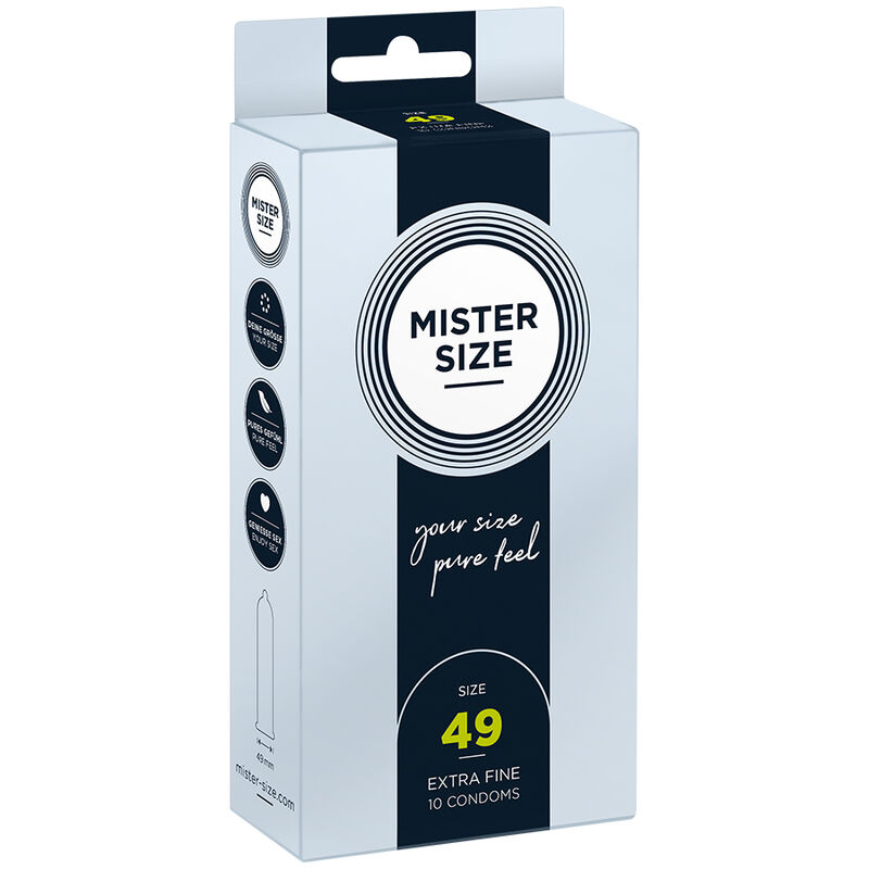 Mister Size-Prezervativ Mărime S 49 mm (10 Bucăți)-Latex 1 img 195993 029eef10c1bb89d59b57b0d302a75f03 1