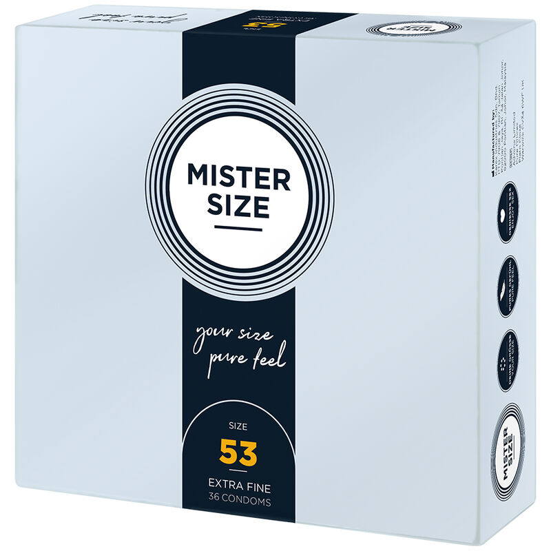 Mister Size-Prezervative Size M 53 mm (36 Bucăți)-Latex 2 img 195996 a91789ad6d771c9ea9962b87f8226bb4 1