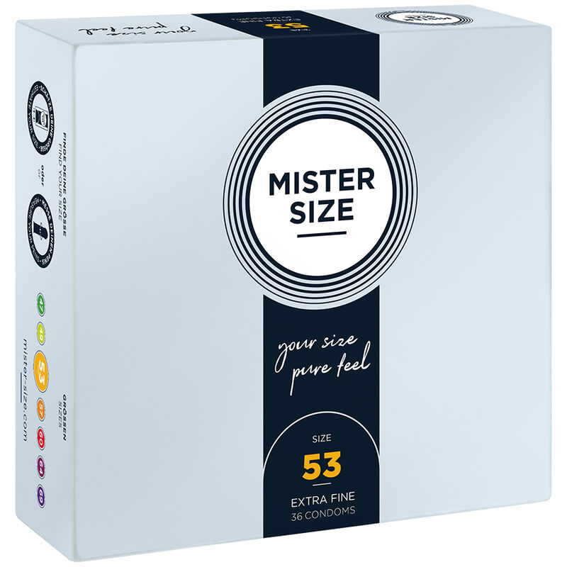 Mister Size-Prezervative Size M 53 mm (36 Bucăți)-Latex 1 img 195998 05bcbb996908d757079f18db9ec8a95a 1