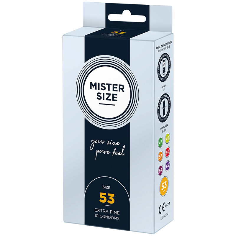 Mister Size-Prezervativ Size M 53 mm (10 Units)-Latex 2 Mister Size-Prezervativ Size M 53 mm (10 Units)-Latex · Prezervative (imaginea 2)