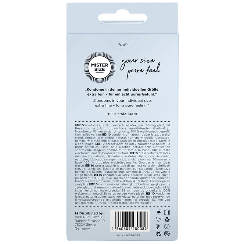 Mister Size-Prezervativ Size M 53 mm (10 Units)-Latex 3 Mister Size-Prezervativ Size M 53 mm (10 Units)-Latex · Prezervative (imaginea 3)