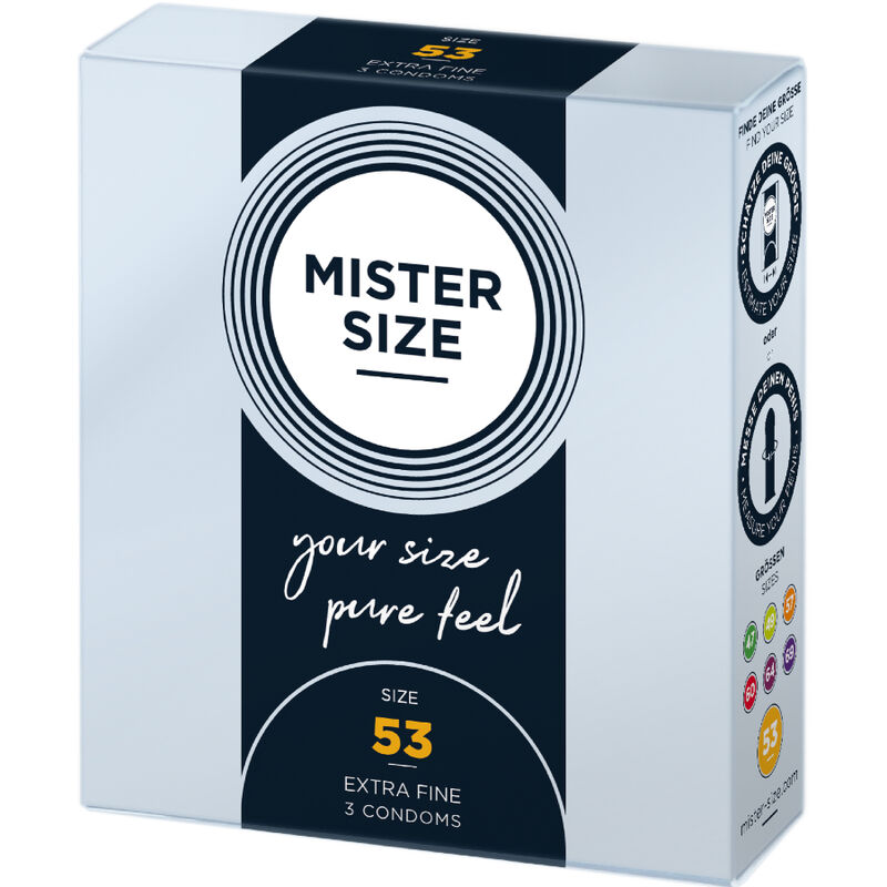 Mister Size-Prezervativ Mărime M 53 mm (3 Bucăți)-Latex 2 Mister Size-Prezervativ Mărime M 53 mm (3 Bucăți)-Latex · Prezervative (imaginea 2)