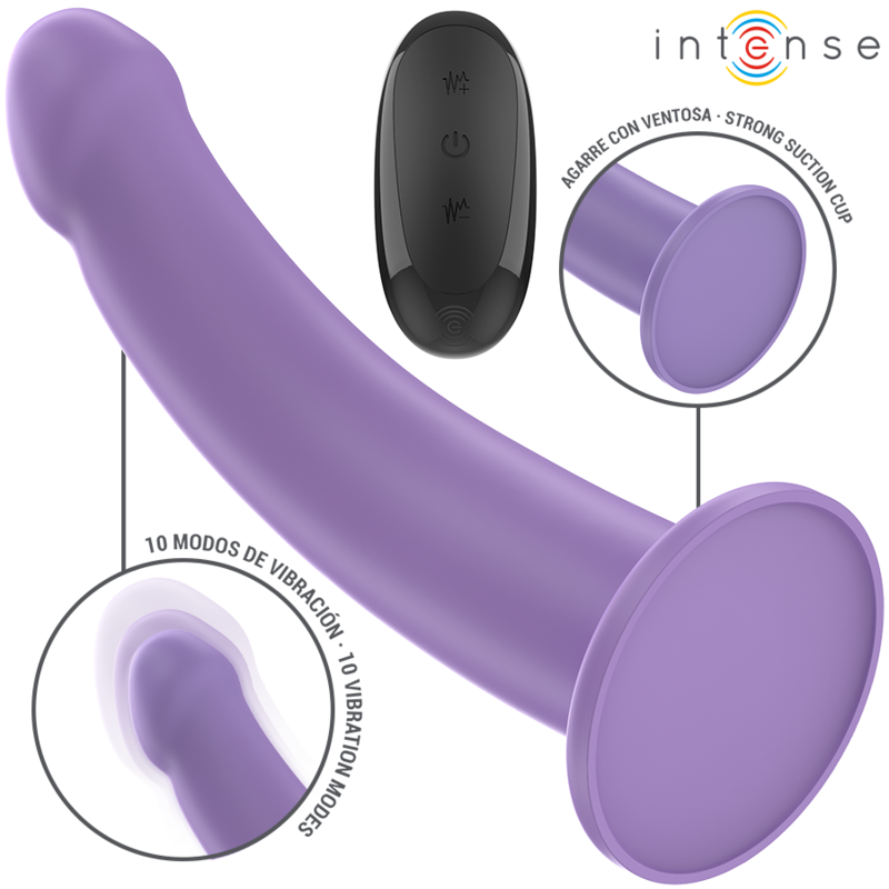Intense-Eddie Vibrator 17.5 cm 10 Vibrații Violet 1 img 196216 8307537b99427620e8a880043b8b6bfa 1