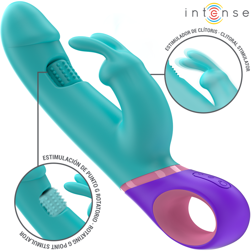 Intense High Tech-Monica Vibrator Rabbit cu Stimulator Rotativ 1 img 196223 842cd2d374d80f66b5373c6864202e64 1