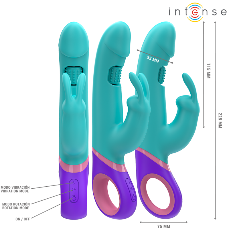 Intense High Tech-Monica Vibrator Rabbit cu Stimulator Rotativ 2 img 196224 1dd90aa7b73cd25dedd1b608ea5e0e60 1