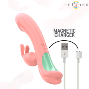 Intense High Tech-Rachel Rabbit Vibrator 5 Vibrații Roz-Silicon - imagine 3