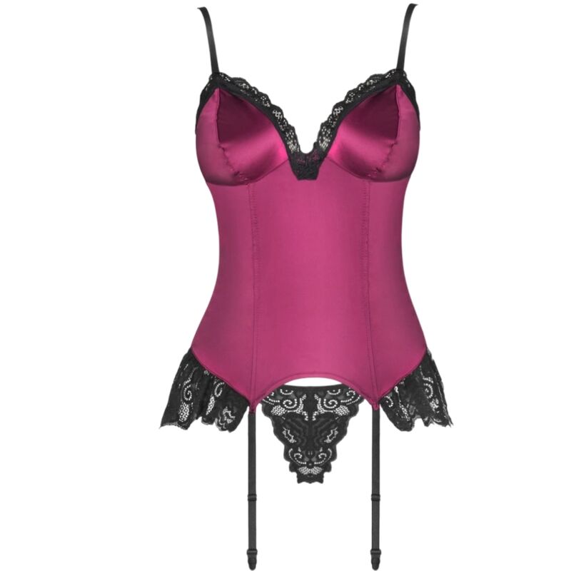 Livco Corsetti Sets-Agrafena CF-90436 Corset + Thong Burgund S/M 2 img 196327 38c8d6bafbd762b74f2fee36f51420f2 1