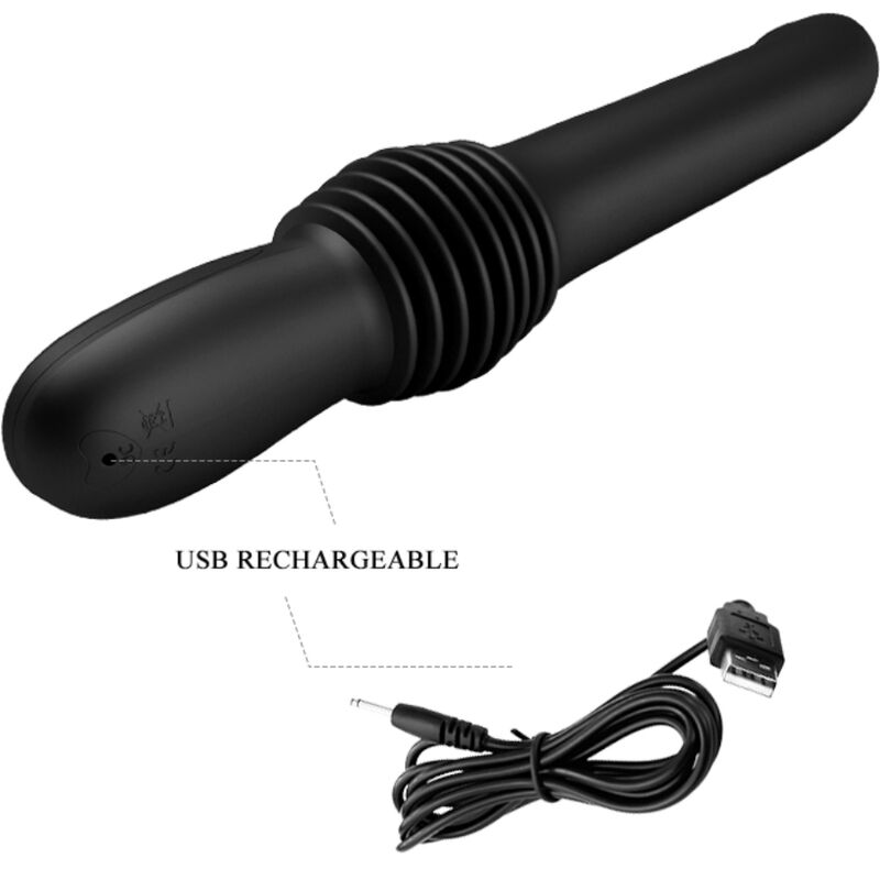 Fun Toys-Pazuzu Vibrator 3 Moduri de Impingere, Negru-Silicon 8 img 196890 dc7810ba383eac9da23e80709a89268e 1