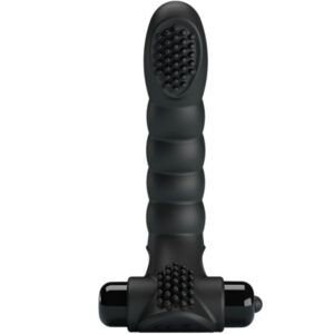 Fun Toys-Alexander Vibrator Degetar 10 Vibrații Negru-Silicon - imagine 2