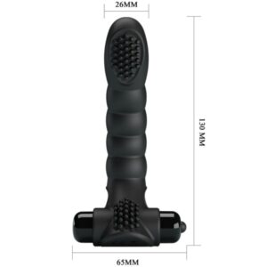 Fun Toys-Alexander Vibrator Degetar 10 Vibrații Negru-Silicon - imagine 6