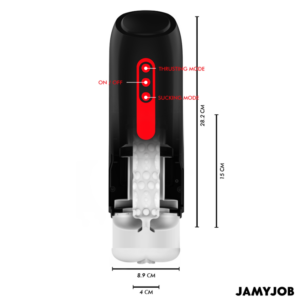 Jamyjob-Phantom Masturbator Automat Vaginal 5 Moduri de Aspirare - imagine 3