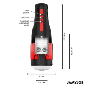 Jamyjob-Cyclone Masturbator Automat Tip Vagin, 10 Moduri Rotație - imagine 3