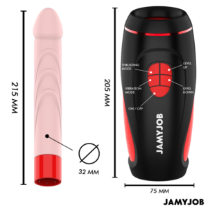Jamyjob-Pyston Base Masturbator Automat cu Dildo - imagine 5
