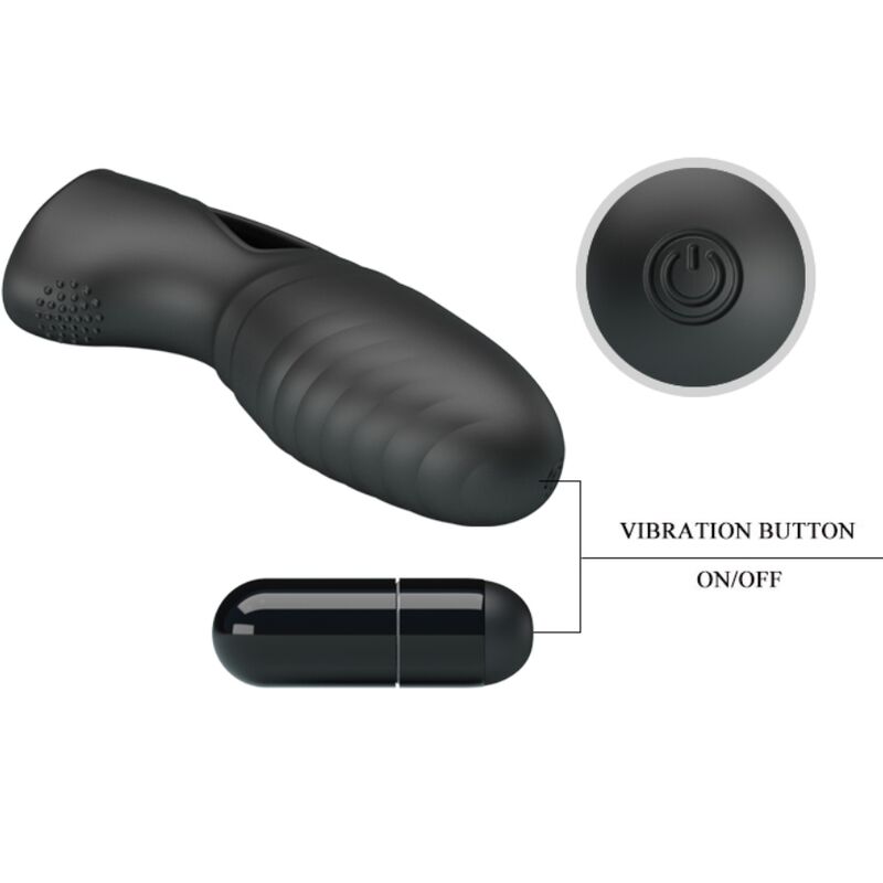 Fun Toys-Alan Vibrator Deget din Silicon Negru 6 Fun Toys-Alan Vibrator Deget din Silicon Negru — PRETTY LOVE · Vibratoare (imaginea 6)