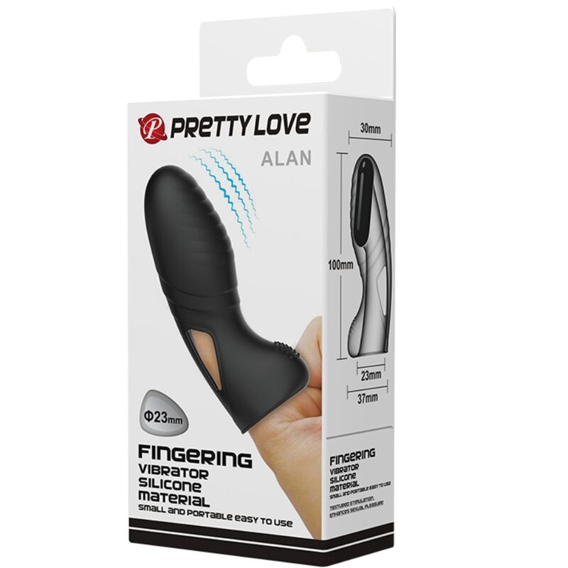 Fun Toys-Alan Vibrator Deget din Silicon Negru 9 Fun Toys-Alan Vibrator Deget din Silicon Negru — PRETTY LOVE · Vibratoare (imaginea 9)