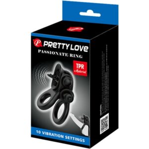 For Him-Passionate Ring Inele Vibrante Duble cu Stimulator 10 For Him-Passionate Ring Inele Vibrante Duble cu Stimulator - imagine 4
