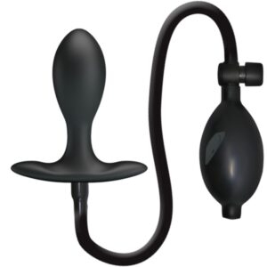 Anal Toys-Dop Anal Inflabil Negru-Silicon, Waterproof - imagine 1