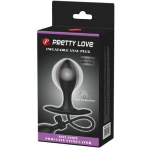 Anal Toys-Dop Anal Inflabil Negru-Silicon, Waterproof - imagine 7