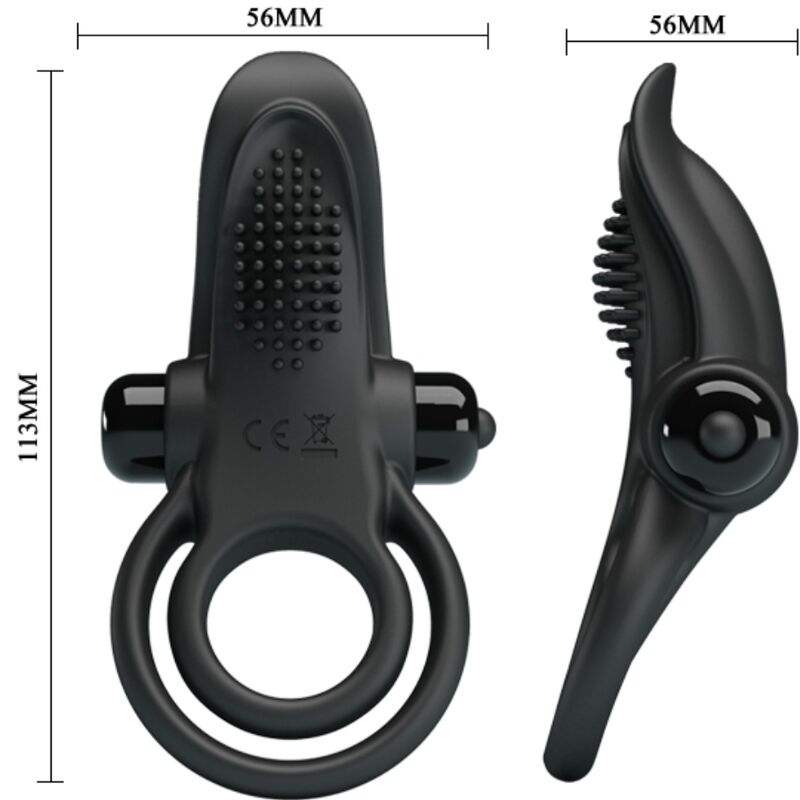 For Him-Inel Vibrator Dublu + Stimulator Clitoridian 10 Vibrații 5 img 197214 763faca9ab17f017ecb9d692bcea56bb 1