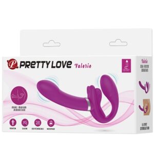 High Tech-Valerie Dublu Strap-on Vibrator 12 Vibrații 13 High Tech-Valerie Dublu Strap-on Vibrator 12 Vibrații - imagine 6