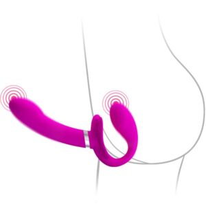 High Tech-Valerie Dublu Strap-on Vibrator 12 Vibrații 14 High Tech-Valerie Dublu Strap-on Vibrator 12 Vibrații - imagine 7