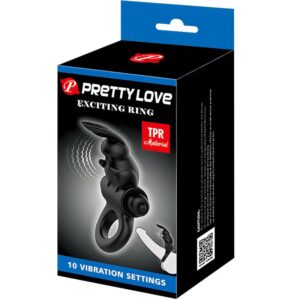 For Him-Inel Vibrator Rabbit Exciting Ring 10 Vibrații — PRETTY LOVE · Inele & Mansoane Penis (imaginea 6)