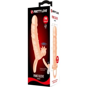 For Him-Connor Manșon Penian cu Stimulator Clitoris Flesh-TPR 12 For Him-Connor Manșon Penian cu Stimulator Clitoris Flesh-TPR - imagine 5