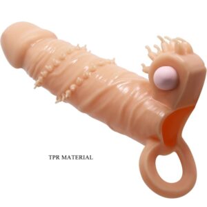 For Him-Connor Manșon Penian cu Stimulator Clitoris Flesh-TPR 13 For Him-Connor Manșon Penian cu Stimulator Clitoris Flesh-TPR - imagine 6