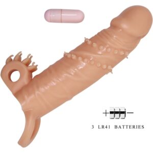 For Him-Connor Manșon Penian cu Stimulator Clitoris Flesh-TPR 14 For Him-Connor Manșon Penian cu Stimulator Clitoris Flesh-TPR - imagine 7