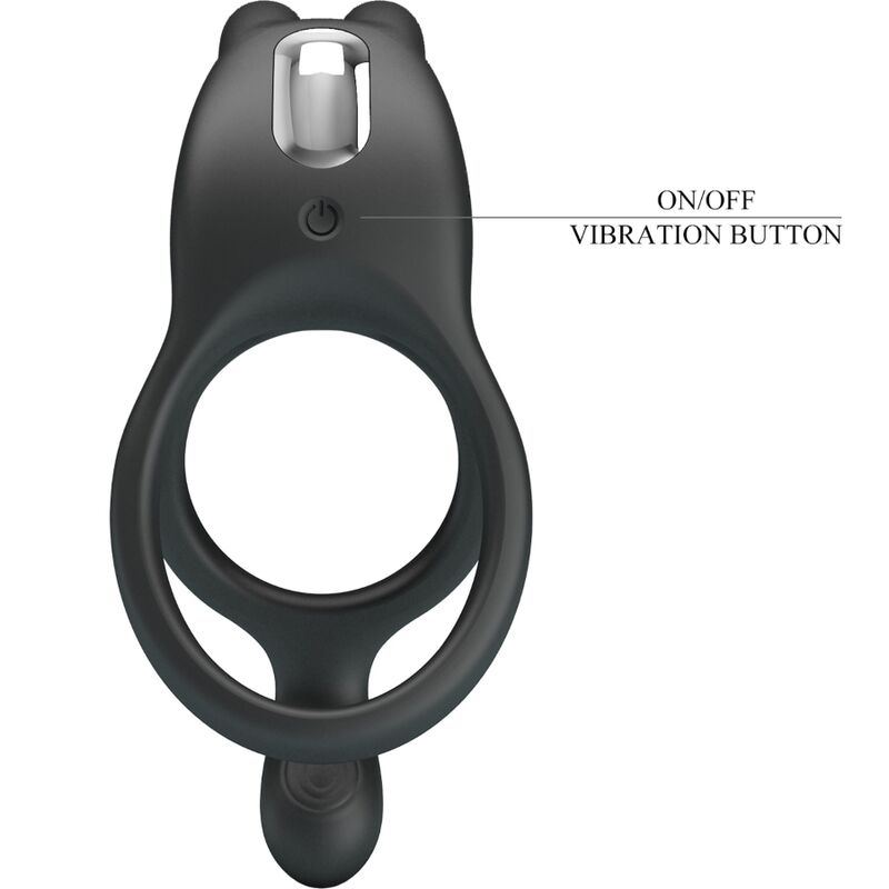 For Him-Seth Inel Vibrant Dublu Rabbit 7 Vibrații Negru-Silicon 7 img 198206 a94bf5efedd97b9fa214d69c6c2b4277 1