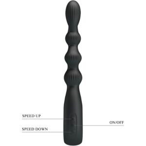 Anal Toys-Federer Vibrator Anal 12 Vibrații Negru-Silicon, 12 - imagine 5