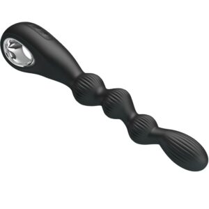 Anal Toys-Federer Vibrator Anal 12 Vibrații Negru-Silicon, 12 - imagine 3