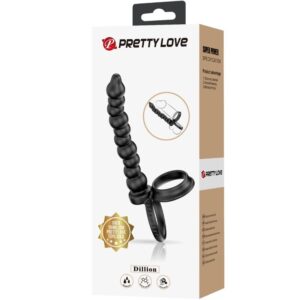 For Him-Dillion Inel Penian cu Dublă Penetrare, Negru-Silicon 12 For Him-Dillion Inel Penian cu Dublă Penetrare, Negru-Silicon - imagine 5