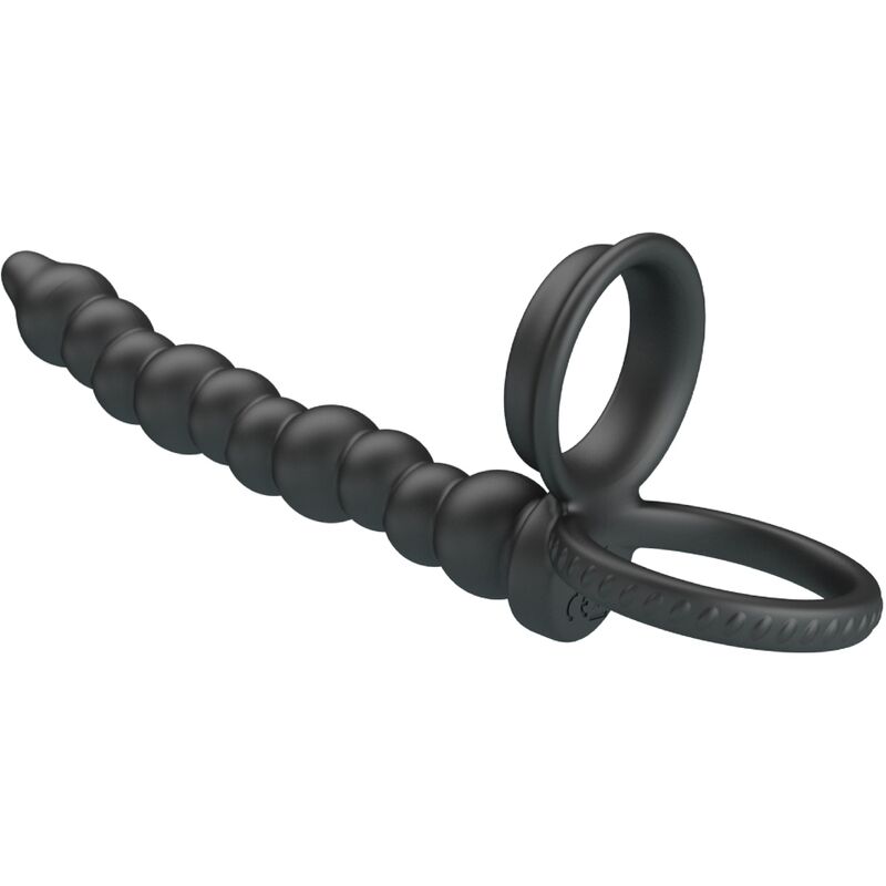 For Him-Dillion Inel Penian cu Dublă Penetrare, Negru-Silicon 6 img 198260 e8a0cca262e241e0b416e36caa335205 1