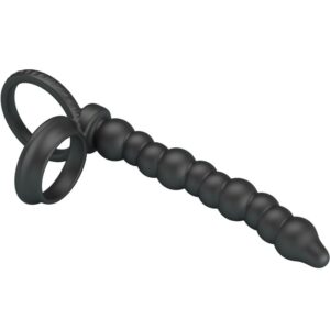 For Him-Dillion Inel Penian cu Dublă Penetrare, Negru-Silicon 14 For Him-Dillion Inel Penian cu Dublă Penetrare, Negru-Silicon - imagine 7