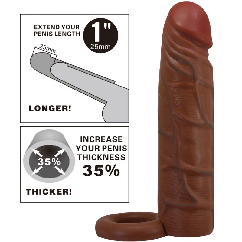 For Him-Kaile Manșon pentru Penis cu Extensie 2,5 cm 6 img 198303 91c4bd218e961f3e372fac851d56af86 1
