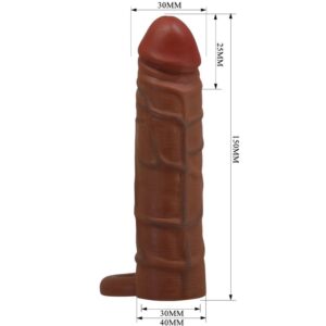For Him-Kaile Manșon pentru Penis cu Extensie 2,5 cm 12 For Him-Kaile Manșon pentru Penis cu Extensie 2,5 cm - imagine 5