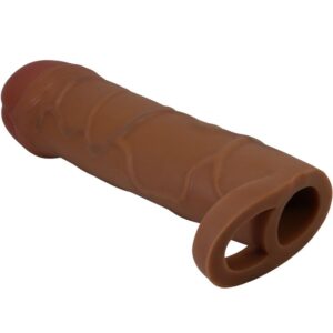 For Him-Bunion Manșon pentru Penis cu Extensie 2.5 cm Mulatto-TPR 9 For Him-Bunion Manșon pentru Penis cu Extensie 2.5 cm Mulatto-TPR - imagine 2