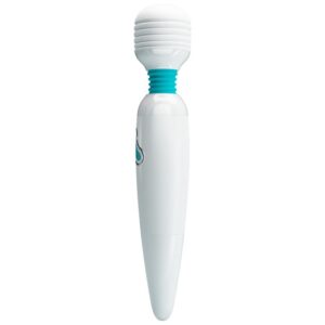 High Tech-Cloud Wand Baston Vibrator 7 Vibrații, Alb-Silicon, 7 12 High Tech-Cloud Wand Baston Vibrator 7 Vibrații, Alb-Silicon, 7 - imagine 3