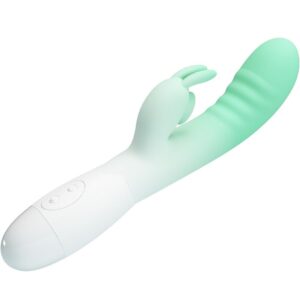 High Tech-Cerberus Rabbit Vibrator 30 Vibrații Verde-Silicon, 12 - imagine 5