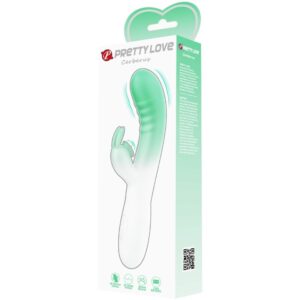 High Tech-Cerberus Rabbit Vibrator 30 Vibrații Verde-Silicon, 12 - imagine 6